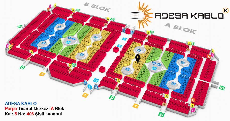 Adesa Kablo Perpa Adres Kroki Kat Planı
