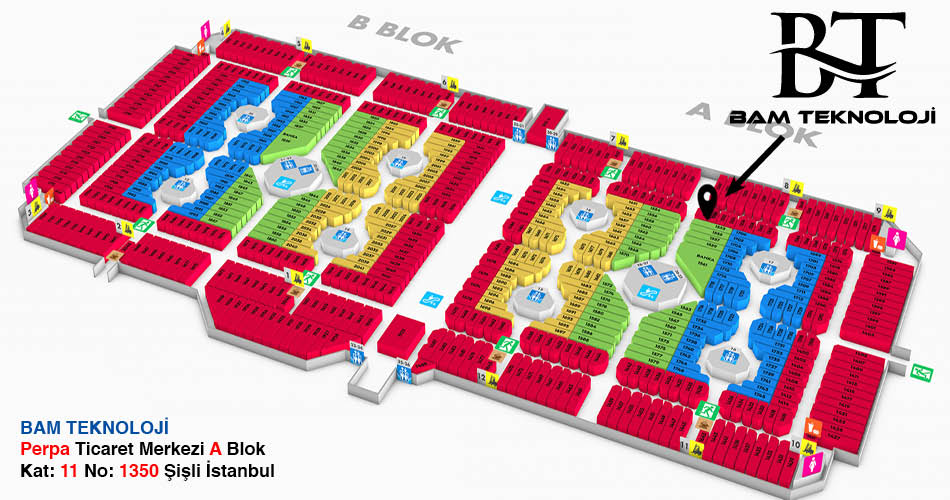 Bam Teknoloji Perpa Adres Kroki Kat Planı