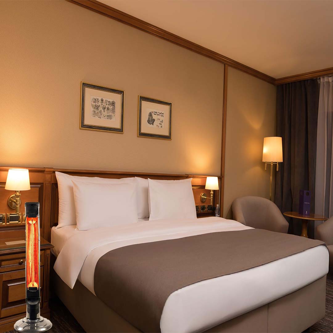 Dikey Elektrikli Isıtıcı Awox Tower X-9501 Kumandalı Karbon 1000W