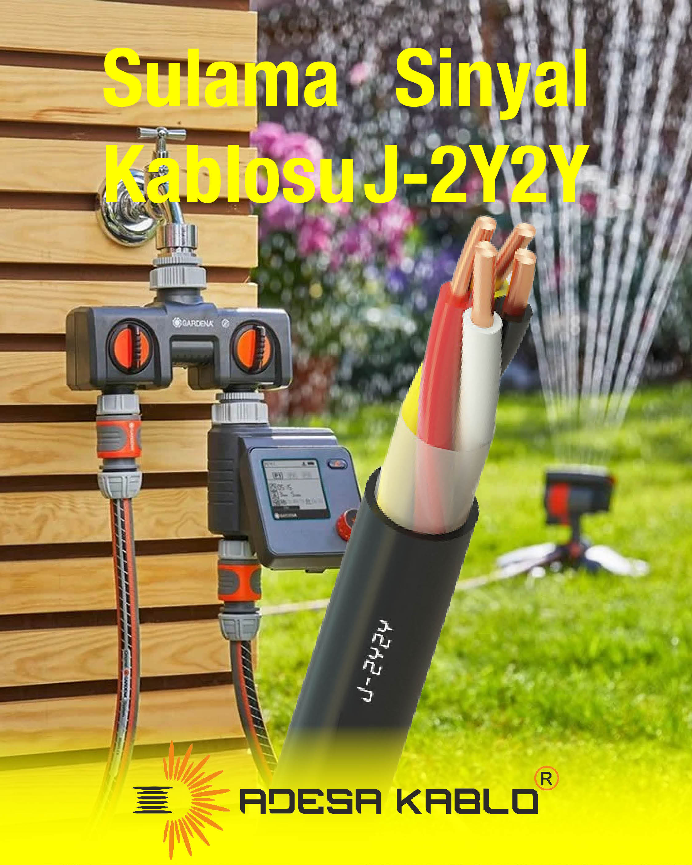 Otomatik sulama Sistemleri kablosu