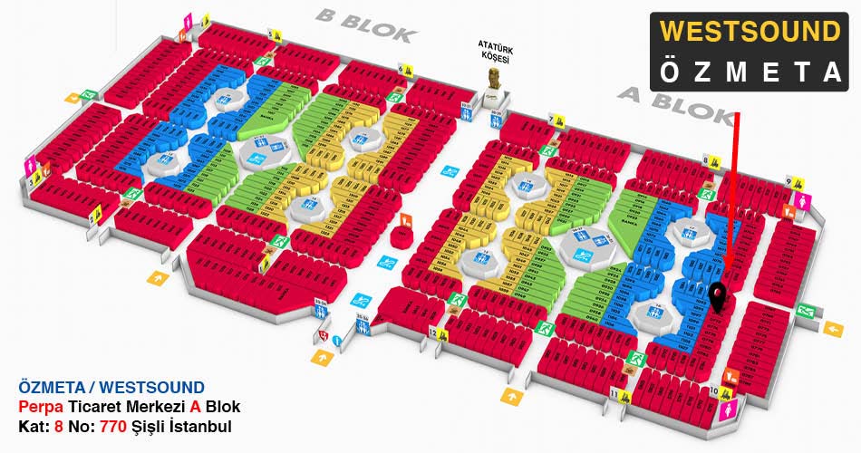 Özmeta Westsound Perpa Adres Kroki