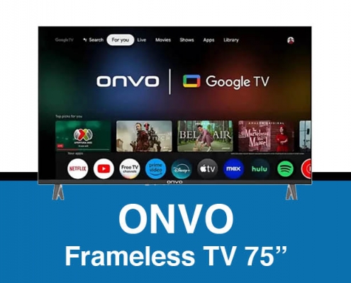 Onvo Frameless TV 75'' Google TV