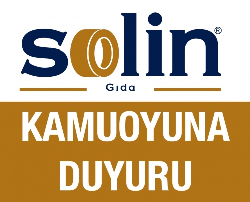Solin Gıda'dan Kamuoyuna Duyuru