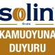 Solin Gıda'dan Kamuoyuna Duyuru